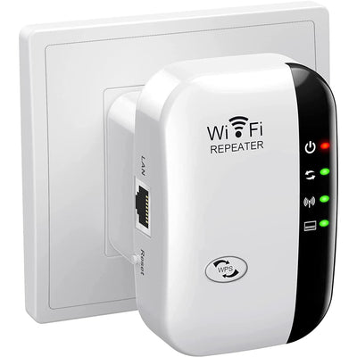 2025 Neu WLAN Repeater WLAN Verstärker 300Mbit/s 2,4GHz WiFi Booster mit Repeater/Router/Access Point Modus,Einfache Einrichtung,WiFi Range Extender Mit LAN/WAN Port