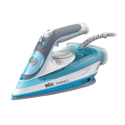 Braun TexStyle 5 Dampfbügeleisen SI 5006 BL – Bügeleisen mit Freeglide 3D Bügelsohle, Vertikaldampf, 2600 Watt, Dampfstoß 180 g/min, 300 ml Wassertank, Blau