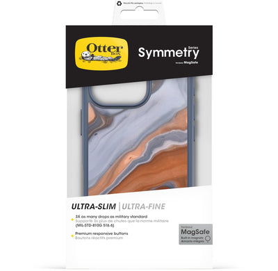 OtterBox Symmetry Series MagSafe Hülle für iPhone 16 Pro, stoßfest, sturzsicher, dünne Schutzhülle, 3X mehr Stürze als nach Militärstandard, Desert Marble