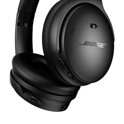 Bose QuietComfort SC Kabellose Kopfhörer mit Noise-Cancelling, Bluetooth Over-Ear-Kopfhörer, bis zu 24 Stunden Akkulaufzeit, mit Soft Case, Schwarz