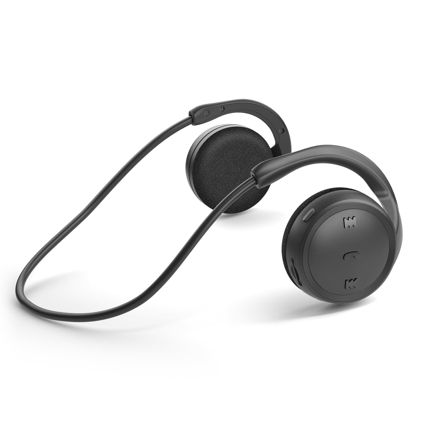 Bluetooth Kopfhörer On Ear Kabellose Kopfhörer Sport mit TF-Karte/Sprachanruf/Stereo Mikrofon,Headset Bluetooth Faltbar & Tragbar,Wasserdichter Schweiß Sportkopfhörer für Laufen Training (Schwarz)