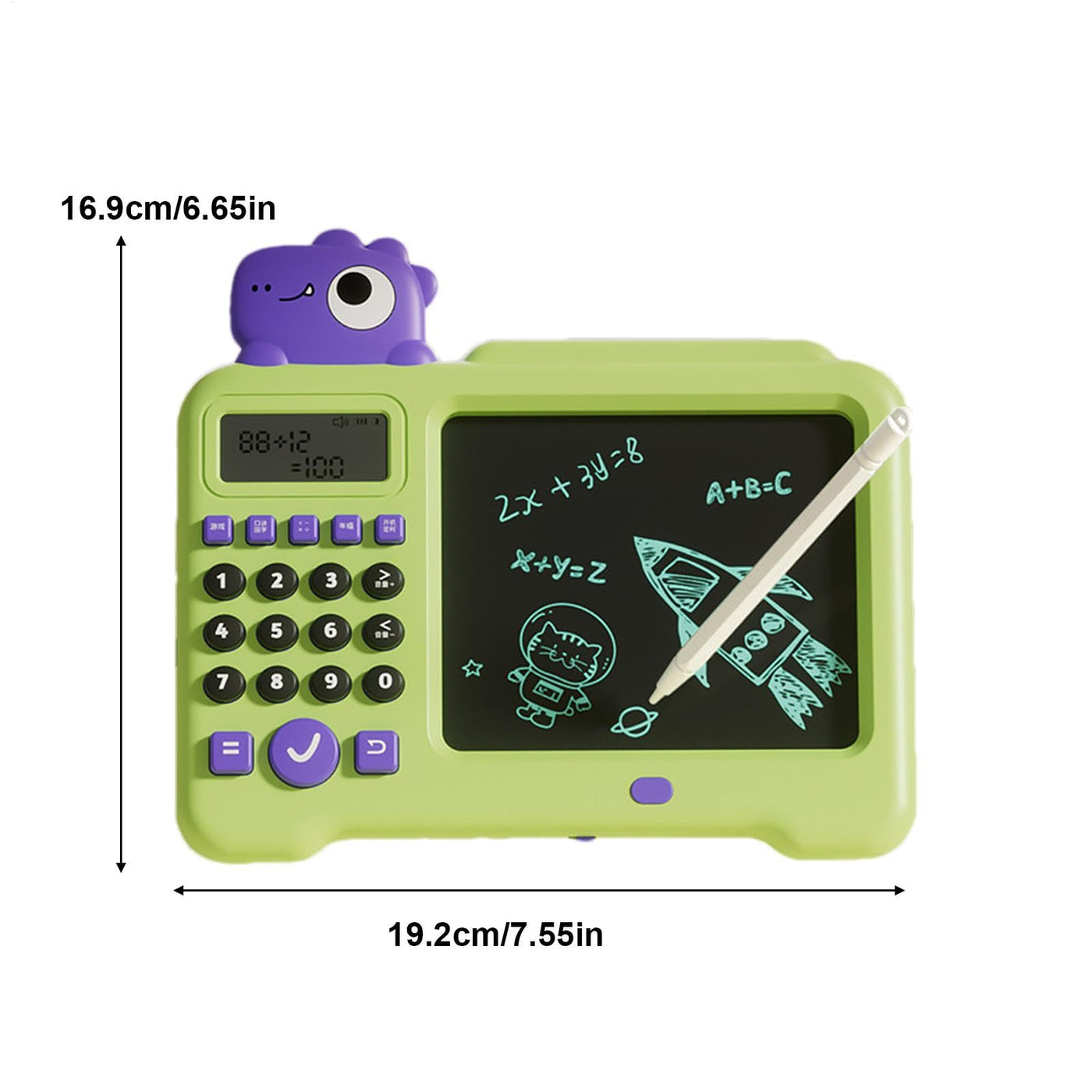 Duroecsain Lernspielzeug zum Zeichnen, LCD-Schreibtablett - LCD-Zeichnungs-Schreibtablett für Kinder, elektrisches Spielzeug,National Learning Zeichenblock, Lernspielzeug, löschbares Kritzelbrett für