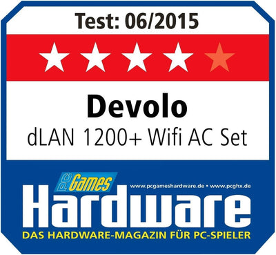 devolo 9383 WLAN Powerline Adapter, dLAN 1200+ WiFi ac Erweiterungsadapter -bis zu 1.200 Mbit/s, Mesh WLAN, WLAN Steckdose, 2x Gigabit LAN Anschluss, weiß