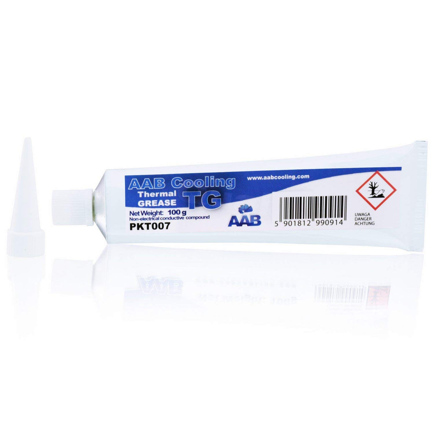 AABCOOLING Thermal Grease 100g - Wärmeleitpaste Weiß - Mit Hoher Wärmeleitfähigkeit für Alle CPU-PC Kühler-Lüfter Prozessor, Wasserkühlung, Niedriger Thermischer Wiederstand, Wärmeleitpad 1.5 W/mK