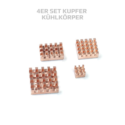 BerryBase Raspberry Pi 5 8GB Starter Kit; 128GB microSD; 27W USB-C Netzteil; Raspberry Pi 5 Gehäuse mit Lüfter; 4-teiliges Kupfer-Kühlkörper-Set; 4K Micro HDMI Kabel 1m; 2-in-1 SD Kartenleser