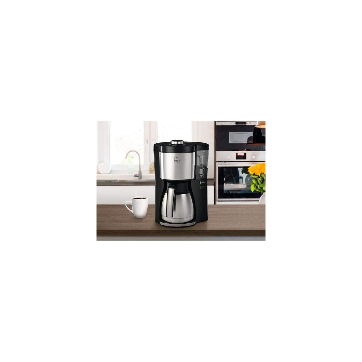 Melitta Look Therm Perfection - Filterkaffeemaschine - mit Thermokanne - Tropfstopp - 10 Tassen - Schwarz (1025-16)