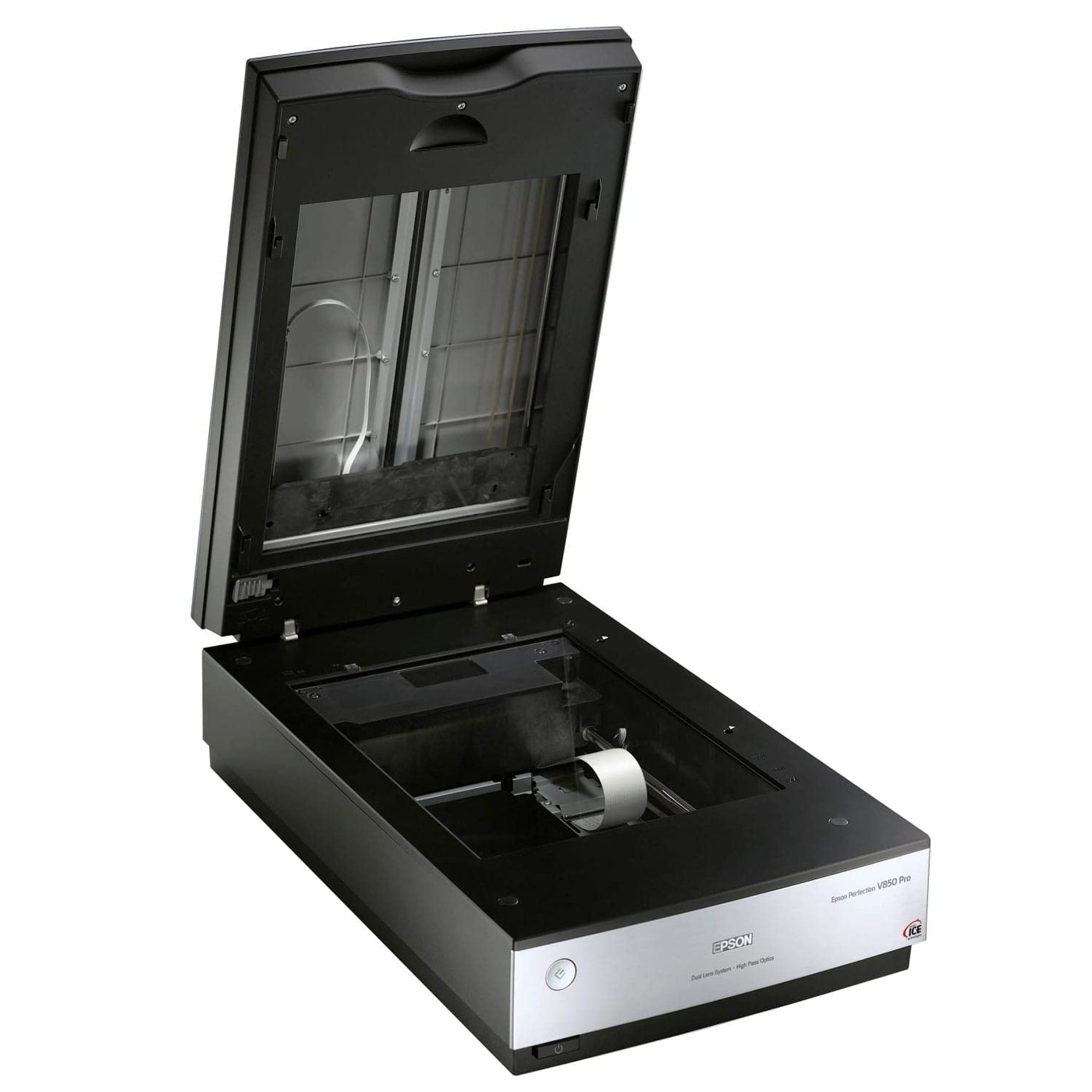 Epson Perfection V850, professioneller Fotoscanner, Scanner zum Digitalisieren von Fotos, Vorlagen, Dias und Negativen, Flachbettscanner mit hoher Auflösung, schwarz/silber