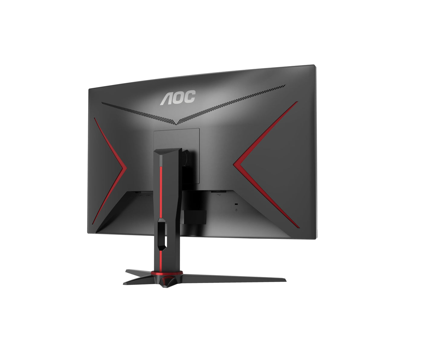 AOC Gaming CQ27G2SE - Moniteur incurvé QHD 27 pouces, FreeSync Premium (2560x1440, 165 Hz, HDMI 1.4, DisplayPort 1.2) noir-rouge