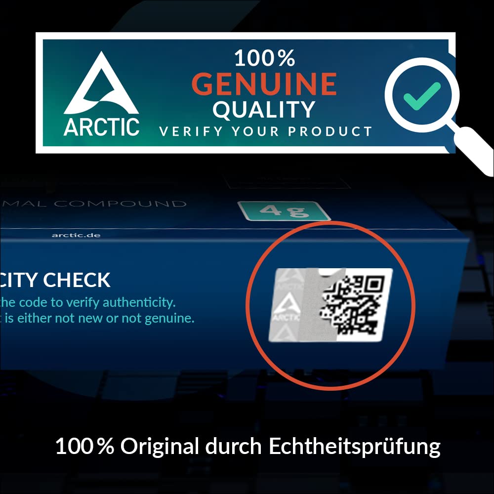 ARCTIC MX-4 (4 g) - Premium Performance Wärmeleitpaste für alle Prozessoren (CPU, GPU - PC, PS4), sehr hohe Wärmeleitfähigkeit, Lange Haltbarkeit, sichere Anwendung, Nicht leitend