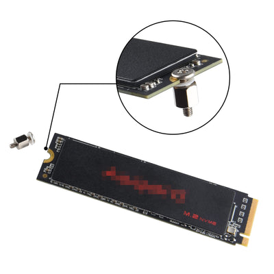 ASTARON M.2 SSD-Schrauben-Kit, Nvme M2-Schrauben, geeignet für ASUS MSI Gigabyte NGFF-Motherboard