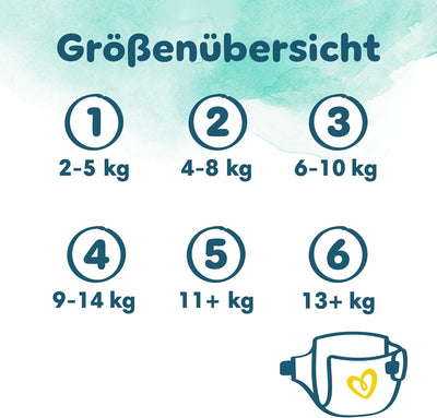 Pampers Baby Windeln Größe 5 (11-16kg) Harmonie, MONATSBOX, Sanfter Hautschutz Und Pflanzenbasierte Inhaltsstoffe, 152 Stück