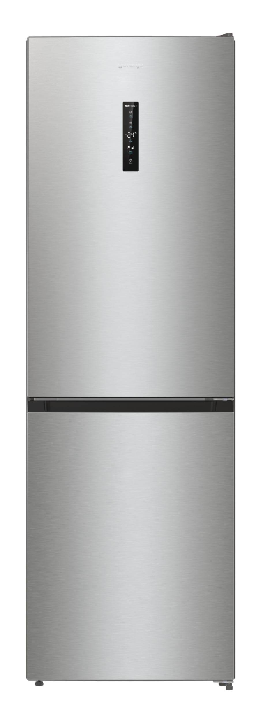 Gorenje NRK61CA2XL4Z Kühl-Gefrierkombination/NoFrostPlus/Multiflow 360° / ConvertZeroZone/AdaptTech/LED Display / 185 cm/Kühlteil 255 l/Gefrierteil 106 l / 35 dB/EEK: C/Edelstahl