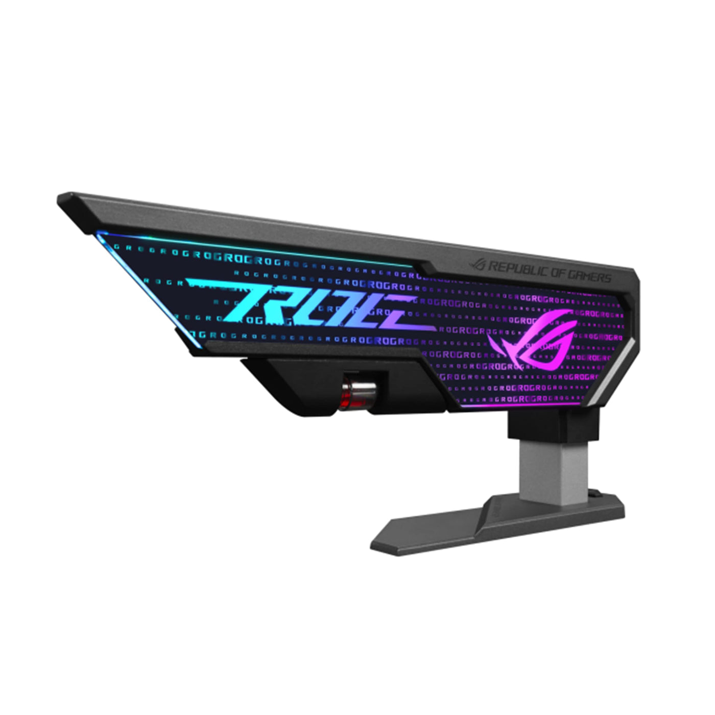 ASUS ROG Herculx Grafikkartenhalter (Stützhöhe 72-128 mm, Montage ohne Werkzeug, integrierte Wasserwaage, Aura Sync, Schwarz)