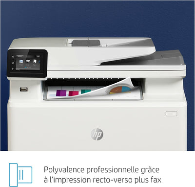 HP Color LaserJet Pro M283fdw Multifunktions-Farblaserdrucker (Drucker, Scanner, Kopierer, Fax, WLAN, LAN, Duplex, Airprint) weiß