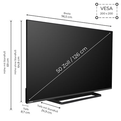 Toshiba 50 Zoll Fernseher Fire TV (4K UHD Smart TV, HDR Dolby Vision, Triple-Tuner, Alexa Built-In, Sound by Onkyo) 50UF3F63DAZ