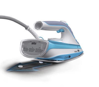 Braun TexStyle 5 Dampfbügeleisen SI 5006 BL – Bügeleisen mit Freeglide 3D Bügelsohle, Vertikaldampf, 2600 Watt, Dampfstoß 180 g/min, 300 ml Wassertank, Blau