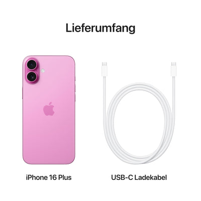 Apple iPhone 16 Plus 256 GB: 5G Handy mit Kamerasteuerung, A18 Chip und einem echten Boost für die Batterie. Funktioniert mit AirPods, Rosé