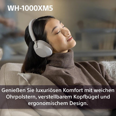 Sony WH-1000XM5 kabellose Bluetooth Noise Cancelling Kopfhörer (30h Akku, Touch Sensor, Headphones Connect App, Schnellladefunktion, optimiert für Amazon Alexa, Headset mit Mikrofon) Schwarz