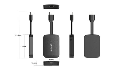 waipu.tv 4K Stick | Inkl. Fernbedienung mit Schnellwahltasten (mit TV-Steuerungstasten) | Fernsehen über WLAN | HDMI | 4K | HDR