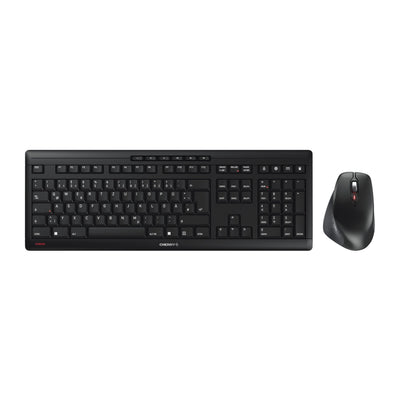 CHERRY STREAM DESKTOP COMFORT, Kabelloses Tastatur-Maus-Set, Deutsches Layout (QWERTZ), 2,4 GHz Funk, Leise Tasten, Ergonomische Rechtshändermaus, Schwarz