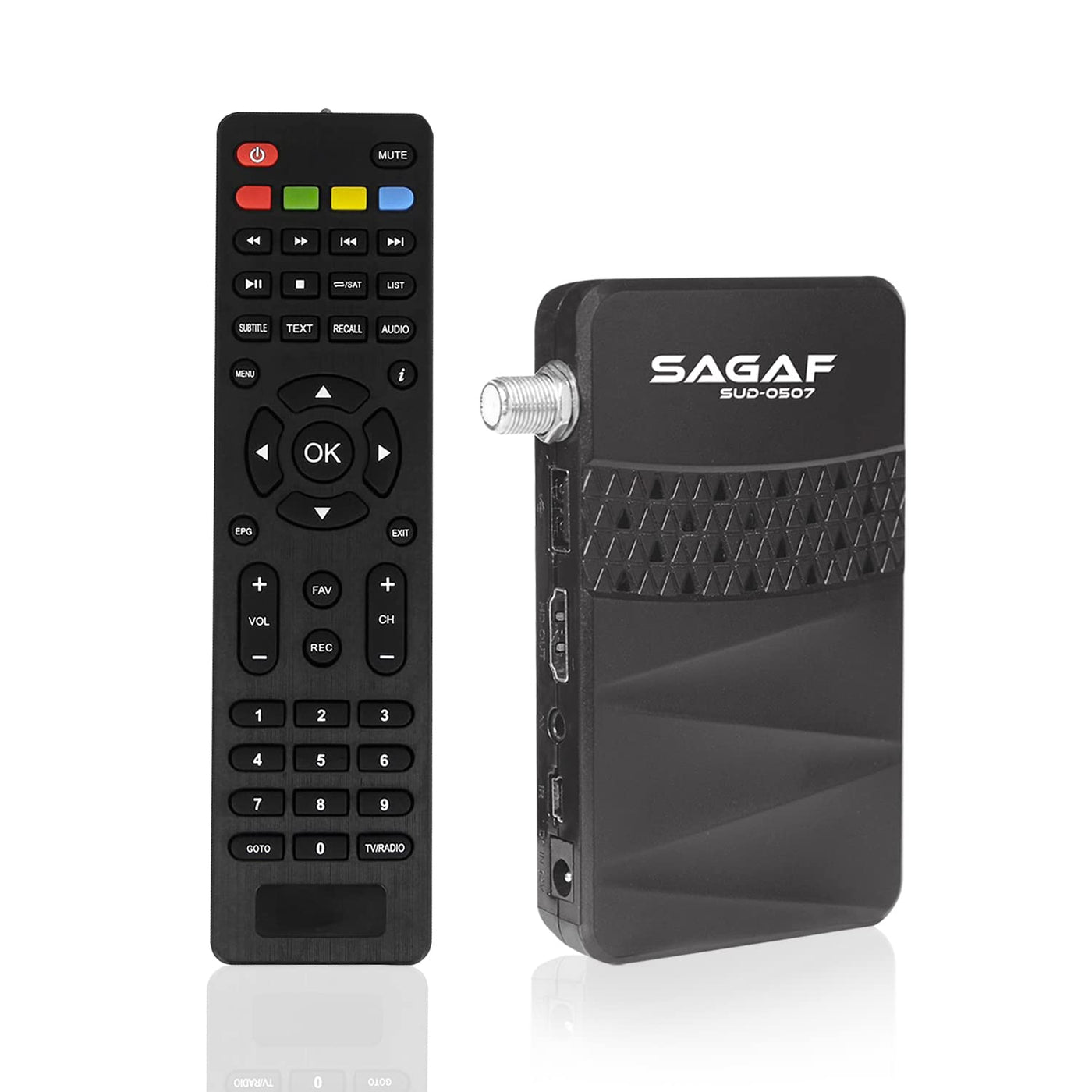 LEYF & Sagaf SUD-0507 Mini Sat Receiver DVB-S2 Full HD 1080p Digital Receiver (HDTV, Scart, USB)