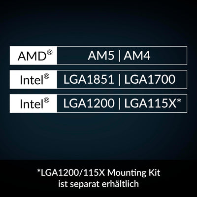 ARCTIC Liquid Freezer III 360 A-RGB - Wasserkühlung PC, AIO CPU Wasserkühler, Intel & AMD, effiziente PWM-gesteuerte Pumpe, Lüfter: 200–2000 RPM, LGA1851 und LGA1700 Contact Frame - Schwarz