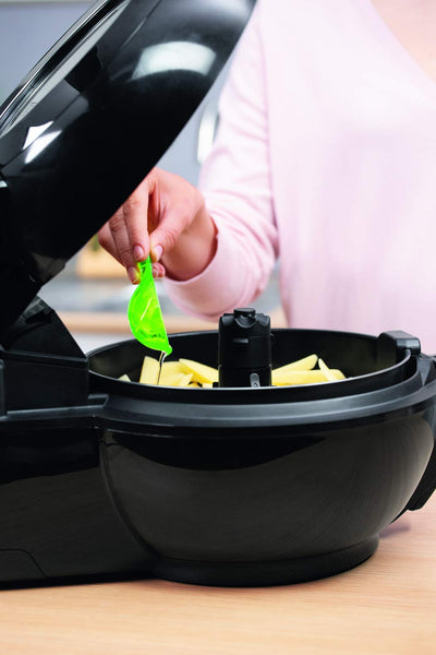 Tefal YV9708 ActiFry Genius XL 2in1 Heißluftfritteuse mit Rührarm | Testsieger | 1,7 kg für 8 Personen | 9 automatische Menüs | 2 Speisen gleichzeitig | gesunde Friteuse ohne Öl, Schwarz