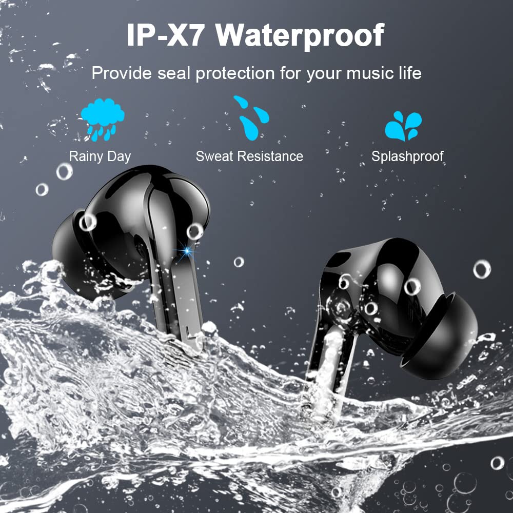 Bluetooth Kopfhörer, Kopfhörer Kabellos Bluetooth 5.3 In Ear Kopfhörer mit 4 ENC Mikrofon, 2023 Neue Kabellose Kopfhörer Noise Cancelling Earbuds mit 40H Deep Bass, USB-C, IP7 Wasserdicht Ohrhörer