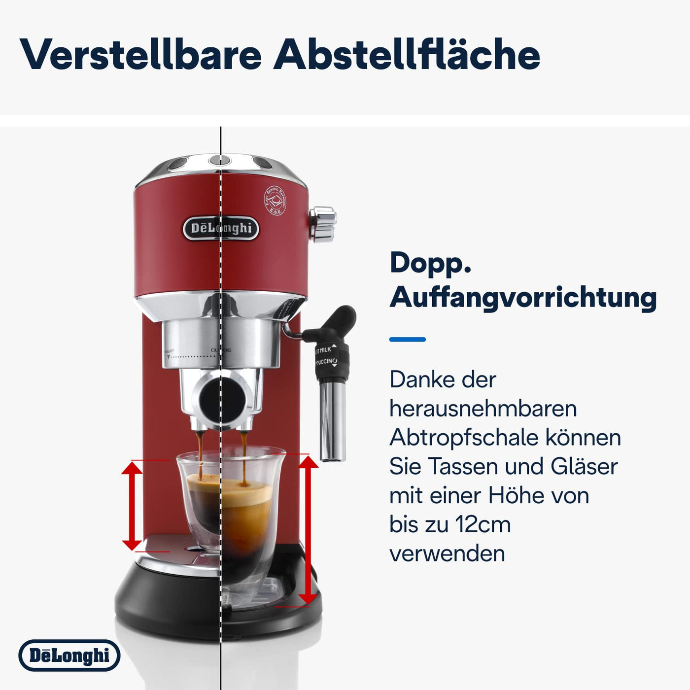 De'Longhi Dedica Style EC 685.B – Espresso Siebträgermaschine, Espressomaschine mit professionellem Milchaufschäumer, nur 15 cm breit, für Kaffeepulver oder ESE Pads, 1 l Wassertank, schwarz