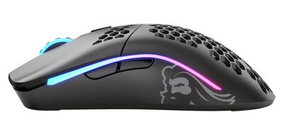 Glorious Gaming Model O Wireless Gaming Mouse – Superleichte 69 g, Wabendesign, RGB-Beleuchtung, beidhändig, verzögerungsfreier 2,4-GHz-Funk, bis zu 71 Stunden Akku – Mattschwarz