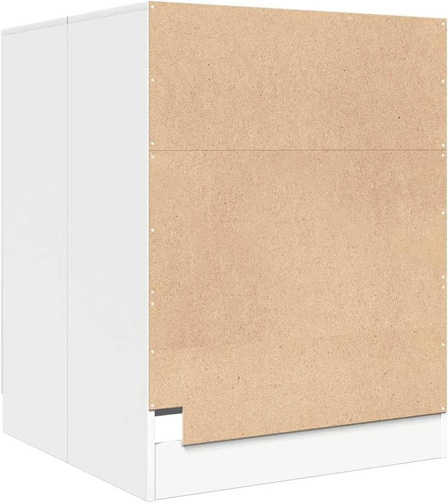 vidaXL Waschmaschinenschrank Badschrank Badmöbel Badezimmerschrank Schrank Badezimmermöbel Trocknerschrank Weiß 71x71,5x91,5cm