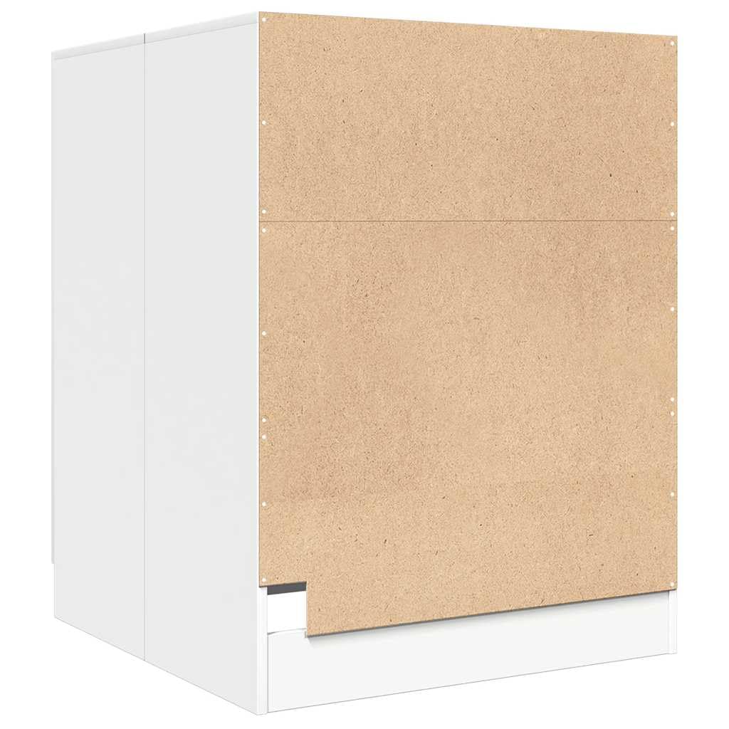 vidaXL Waschmaschinenschrank Badschrank Badmöbel Badezimmerschrank Schrank Badezimmermöbel Trocknerschrank Weiß 71x71,5x91,5cm