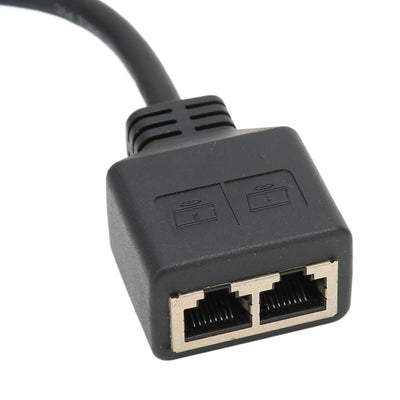 VBESTLIFE RJ45-Ethernet-Splitter, 1 Stecker auf 2 Weibliche Ports LAN-Ethernet-Splitter-Adapter für Alle Netzwerke Geeignet, Geeignet für Super Cat5, Cat5e, Cat6, Cat7