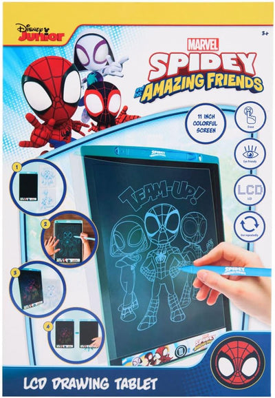 Disney - Marvel - Spidey - LCD Schreibtafel mit löschfunktion - 11 Zoll Tablet für Kinder - Zaubertafel mit Stift (SP24380)