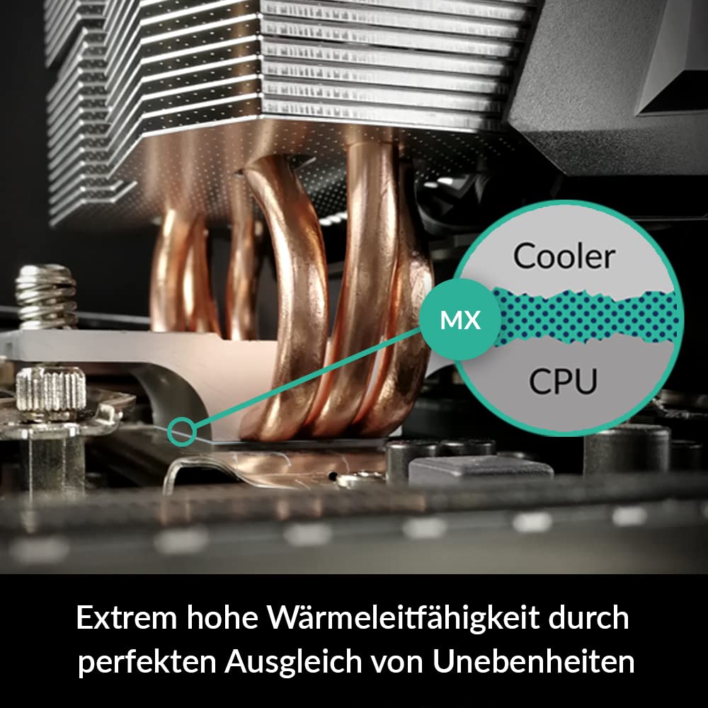 ARCTIC MX-4 (inkl Spachtel, 8 g) - Premium Performance Wärmeleitpaste für alle Prozessoren (CPU, GPU - PC, PS4), sehr hohe Wärmeleitfähigkeit, Lange Haltbarkeit, sichere Anwendung, Nicht leitend