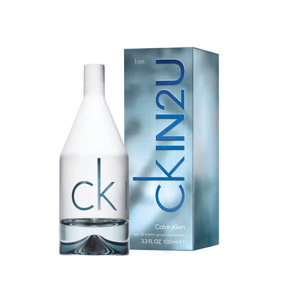 CALVIN KLEIN ck IN2U Eau de Toilette for him, holzig-orientalischer Herrenduft, 100ml