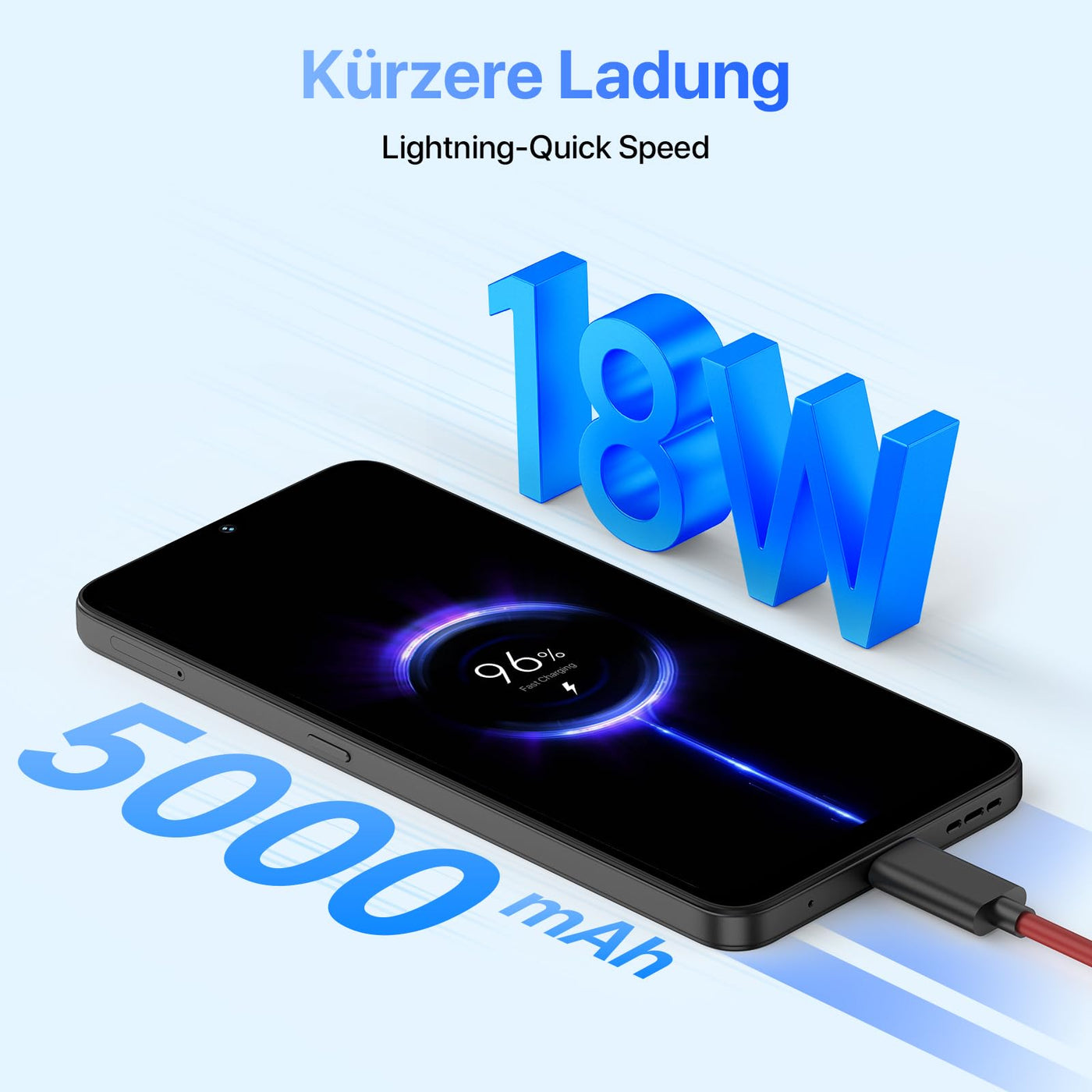 UMIDIGI A15T NFC Smartphone (2024),16+128GB,MTK Helio G95 Prozessor,Dreifache Kamera 64+8+2MP, Frontkamera 16MP,Android 13 Simlockfreie Handy,5000mAh,6,7’HD+,4G Dual-SIM/Face ID/GPS/OTG-Schwarz