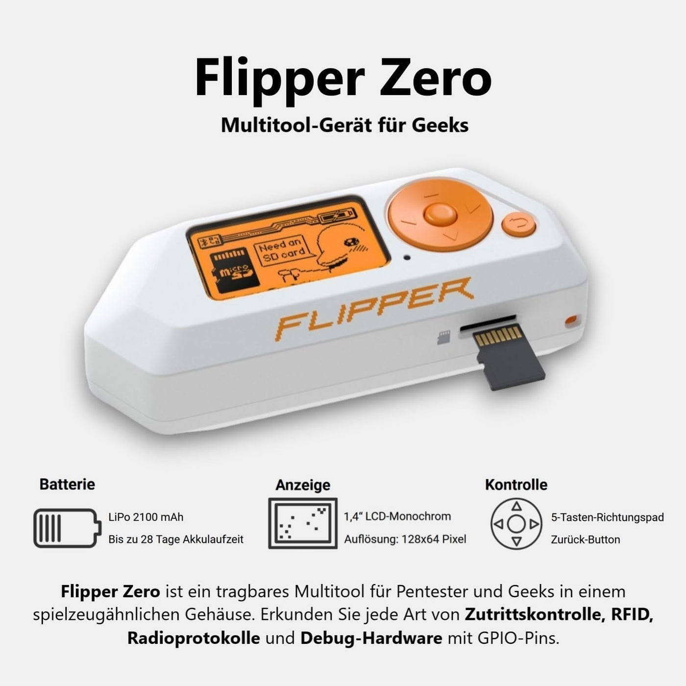 db-tronic Flipper Zero Set | Flipper Zero | Silikonhülle