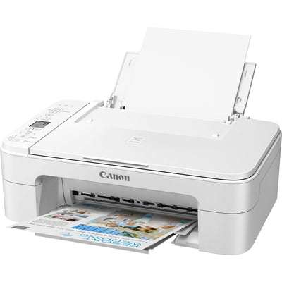 Appareil multifonction à jet d'encre couleur Canon PIXMA TS3351 (impression, numérisation, copie, écran LCD 3,8 cm, WLAN, application d'impression, 4 800 x 1 200 DPI) blanc