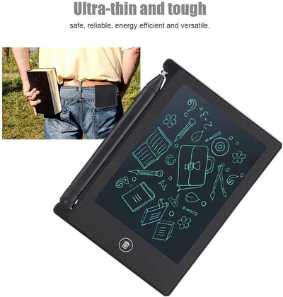 4,5-Zoll-LCD-Schreibtafel, ultradünne Handschrift-Tablette Writing Drawing Notebook LCD-Panel Portable für Kinder Kinder(Schwarz)