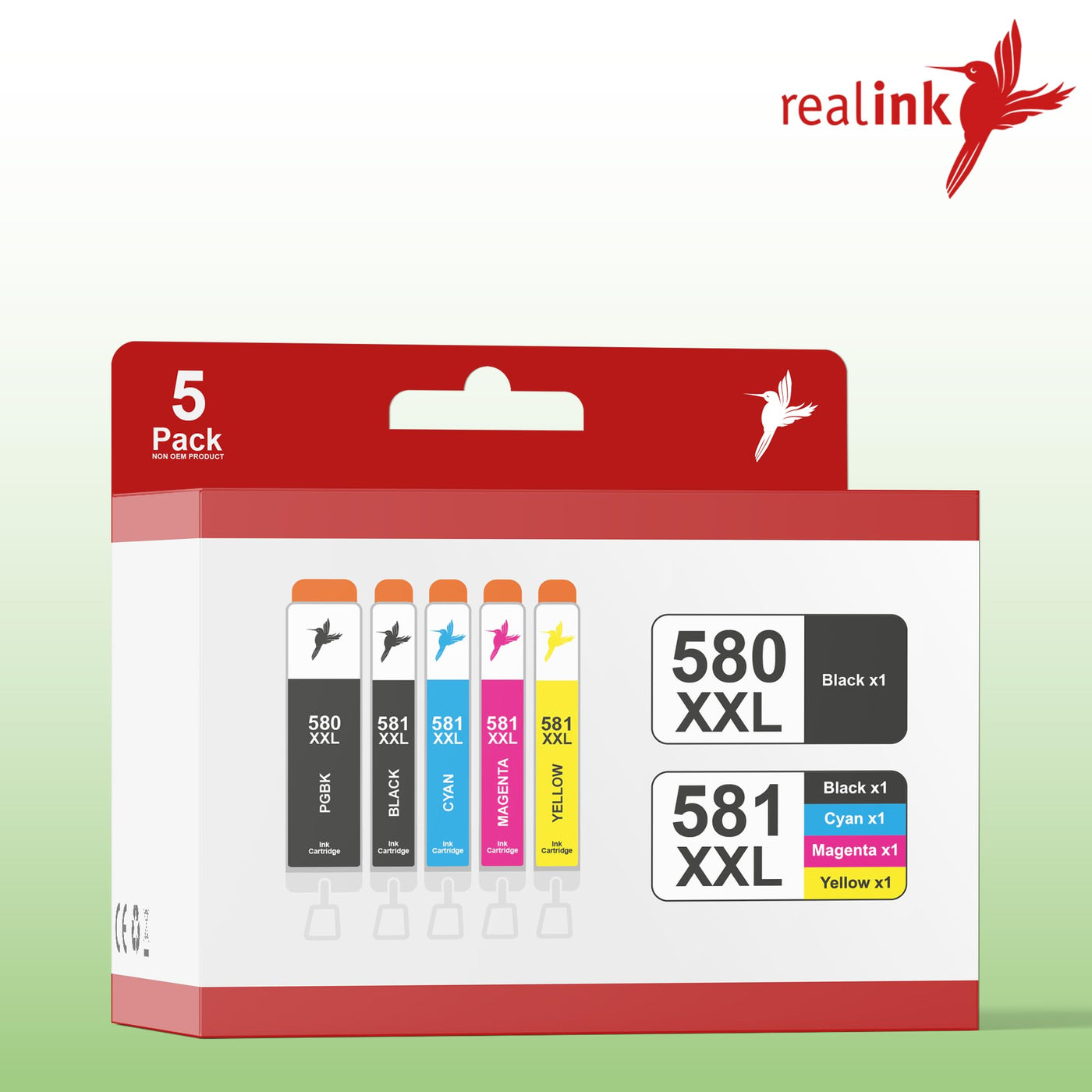 Imprimante Realink Bundle TS6350a (avec scanner et copieur) avec 10 cartouches d'imprimante XXL