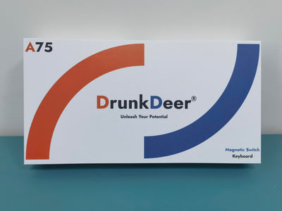 DrunkDeer A75 Rapid Trigger Mechanische Gaming-Tastatur Magnetic Switch 75% TKL RGB 82Keys USB verkabelt ISO DELayout，Weiß