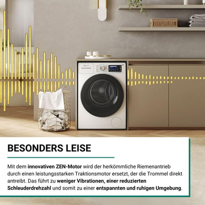 Bauknecht B6R 98 SILENCE DE Waschmaschine/ 9 kg/ 1400 U/min/A-20% spart bis zu 20% Energie/Besonders leise Waschmaschine/Steam 3.0-3 Kraftvolle Dampftechnologien/Energie + Zeitoptimierte Programme