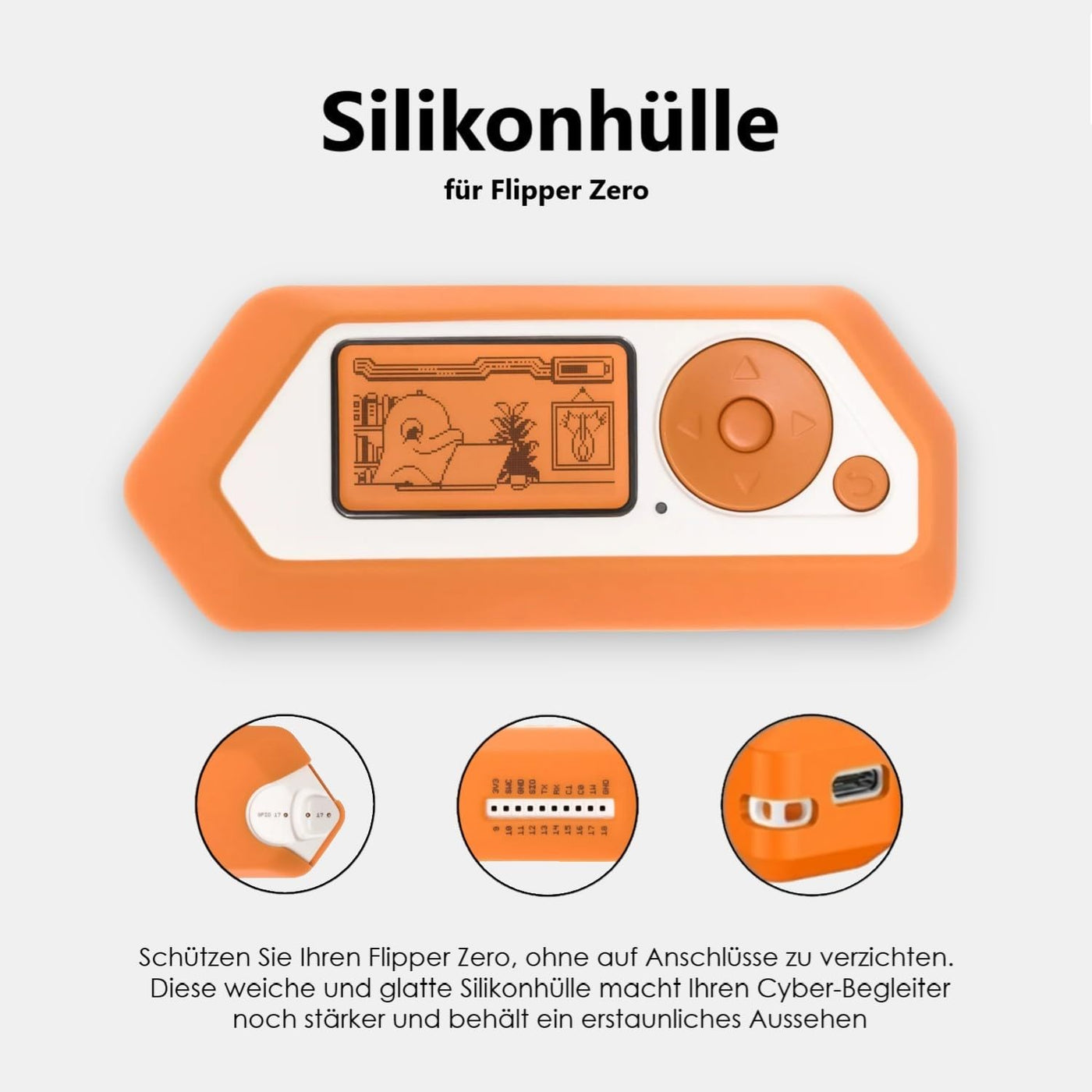 db-tronic Flipper Zero Set | Flipper Zero | Silikonhülle