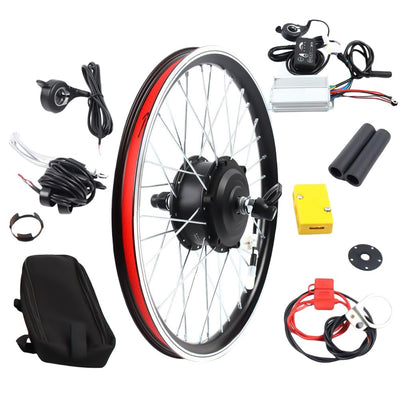 20" Zoll Ebike Umbausatz mit LCD Display, 250W 36V Frontmotor Fahrrad E-Bike Hub Umbausatz, Ebike Kit , E-Bike Vorderrad Umbausatz Kit Elektrofahrrad Umbausatz Höchstgeschwindigkeit bis zu 30km/h.