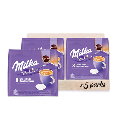 Senseo Milka Kakao Pads, 80 Senseo kompatible Pads, 10er Pack, 10 x 8 Getränke