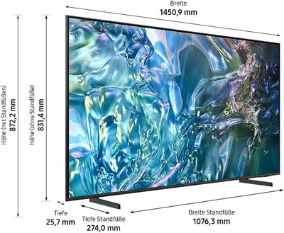 Téléviseur Samsung QLED 4K Q60D 43 pouces (QE43Q60D, modèle 2024), technologie Quantum Dot, Quantum HDR, conception AirSlim - Smart TV [2024]