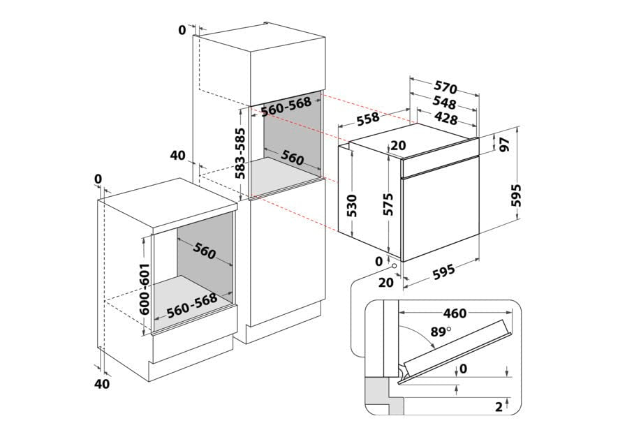 Bauknecht BAR2 KH8V2 IN Einbau-Backofen/A+/71 L/ hydrolytische Selbstreinigungsfunktion / Edelstahl ProTouch / PowerHeißluft