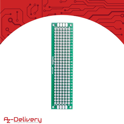 AZDelivery Set 16 x PCB Board Lochrasterplatte Lochrasterplatine Leiterplatte kompatibel mit Arduino inklusive E-Book!