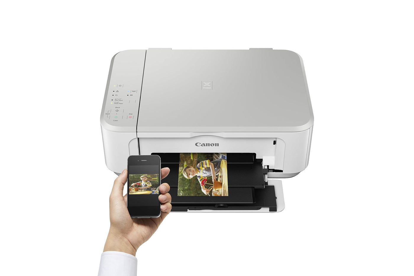 Canon PIXMA MG3650S Farbtintenstrahldrucker (Drucken, Scannen, Kopieren, WLAN, Apple AirPrint, automatischer Duplexdruck) Weiss